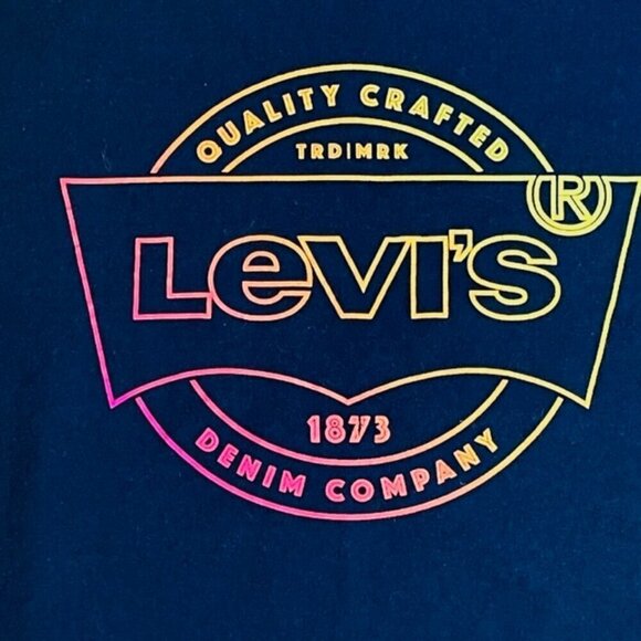 LEVI'S Graphic Logo Short Sleeve T-Shirt - Size Large - Picture 3 of 4